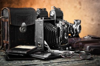 eski kameralar yakın plan