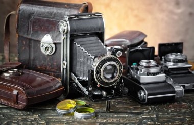 eski kameralar yakın plan