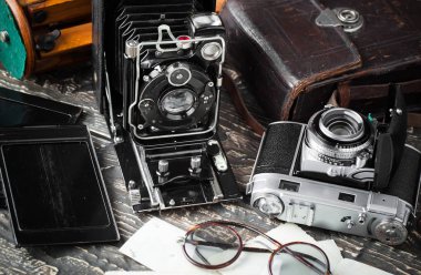 eski kameralar yakın plan