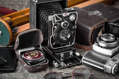 eski kameralar yakın plan