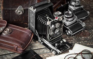 eski kameralar yakın plan