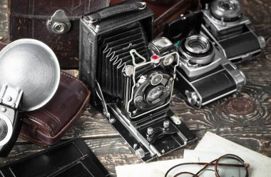 eski kameralar yakın plan