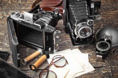 eski kameralar yakın plan