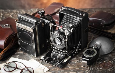 eski kameralar yakın plan