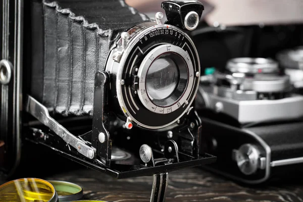 Old cameras close-up — Stock Photo, Image