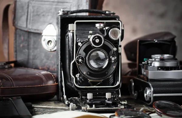 Old cameras close-up — Stock Photo, Image