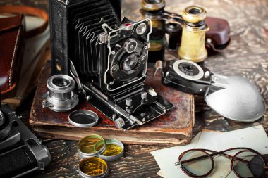 eski kameralar yakın plan