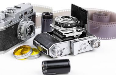 eski kameralar yakın plan