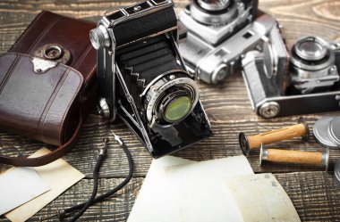 eski kameralar yakın plan