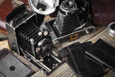 eski kameralar yakın plan