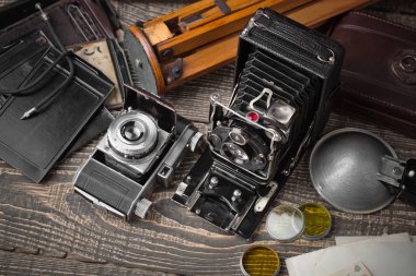 eski kameralar yakın plan