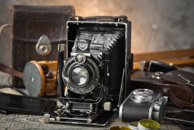 eski kameralar yakın plan