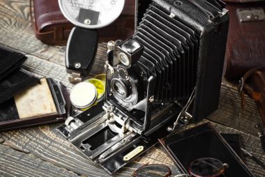 eski kameralar yakın plan