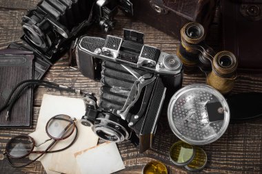 eski kameralar yakın plan