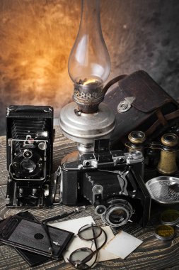 eski kameralar yakın plan