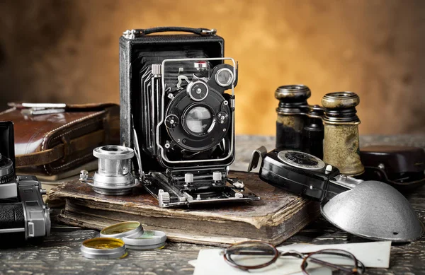 Old cameras close-up — Stock Photo, Image