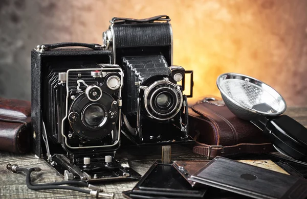 Old cameras close-up — Stock Photo, Image