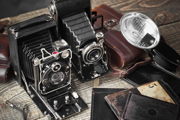 Old cameras close-up — Stock Photo, Image