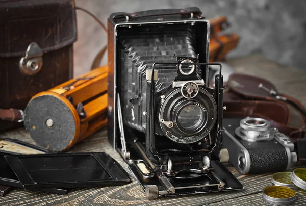 Old cameras close-up — Stock Photo, Image