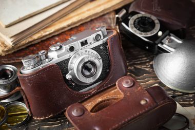 eski kameralar yakın plan