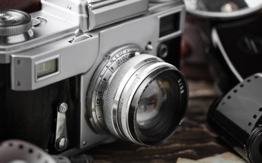 eski kameralar yakın plan