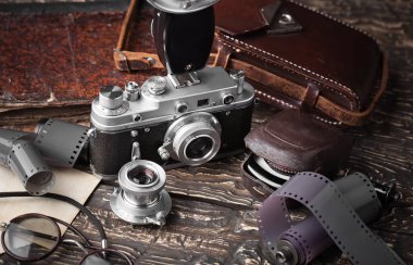 eski kameralar yakın plan