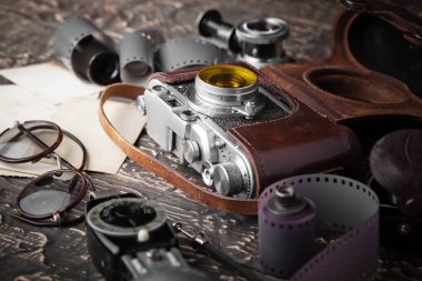 eski kameralar yakın plan