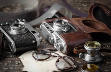 eski kameralar yakın plan