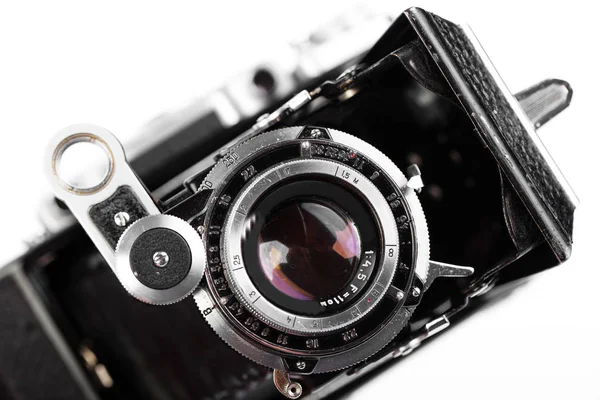 Oude camera 's close-up — Stockfoto