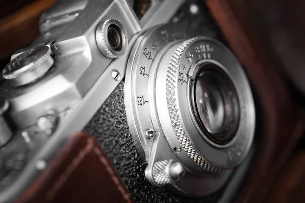 Eski kameralar yakın plan — Stok fotoğraf