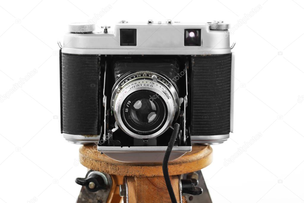 Old cameras close-up