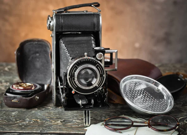 Old cameras close-up — Stock Photo, Image