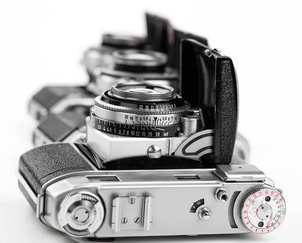 Old cameras close-up — Stock Photo, Image