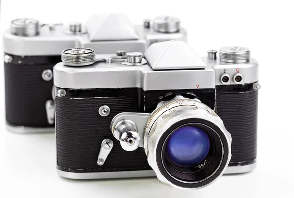 Oude camera 's close-up — Stockfoto