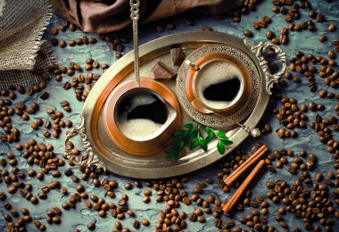 Siyah kahve sıcak bir içecek olduğunu