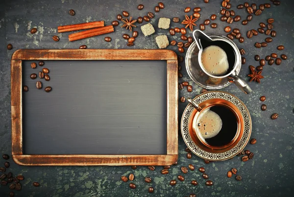 Black coffee is a hot drink — Stock Photo, Image