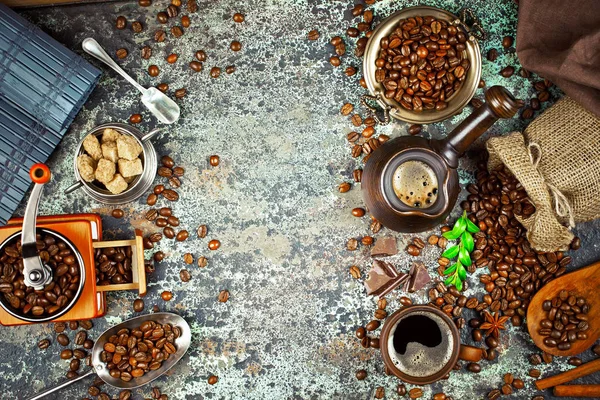 Café preto é uma bebida quente — Fotografia de Stock