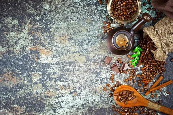 Café preto é uma bebida quente — Fotografia de Stock