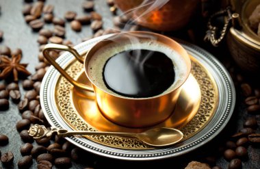 Siyah kahve sıcak bir içecek olduğunu