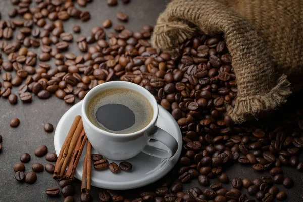 Chicchi Caffè Nero Vecchio Sfondo — Foto Stock