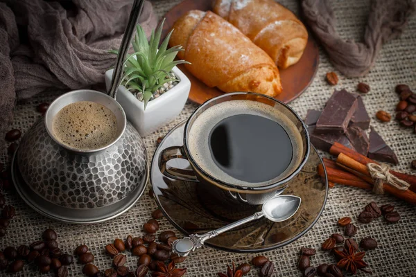 Caffè Tazza Vecchio Fondo — Foto Stock