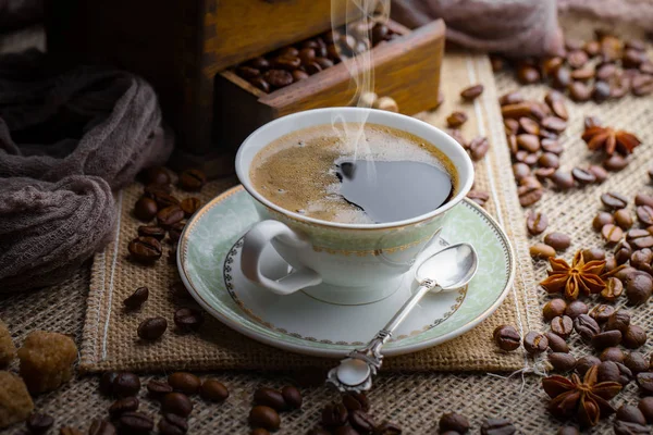 Caffè Tazza Vecchio Fondo — Foto Stock