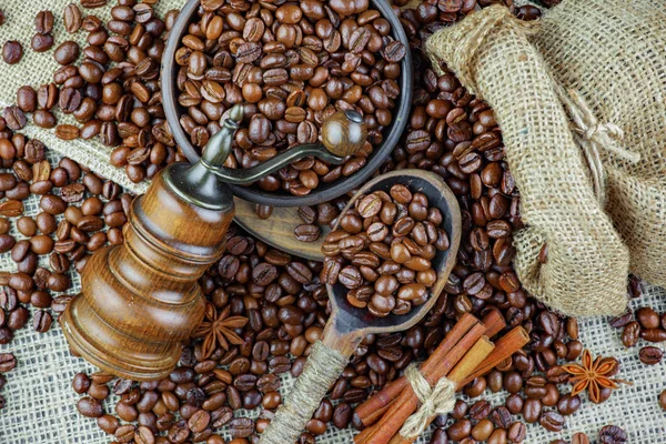 Café Preto Fundo Velho Uma Xícara — Fotografia de Stock