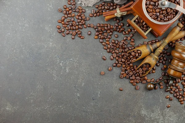 Café Preto Fundo Velho Uma Xícara — Fotografia de Stock