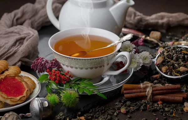 Una Taza Sobre Fondo Viejo — Foto de Stock