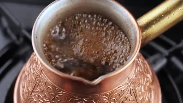 Czarna Kawa Parzona Jest Ekspresie Kawy — Wideo stockowe