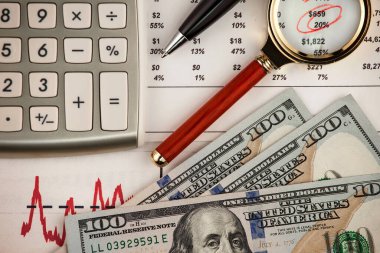 İş yönetimi için ofis aksesuarları.