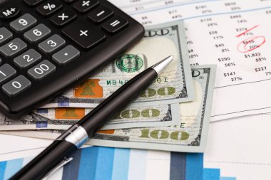 İş yönetimi için ofis aksesuarları.