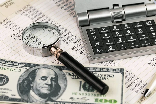 Acessórios Escritório Para Gestão Empresas — Fotografia de Stock