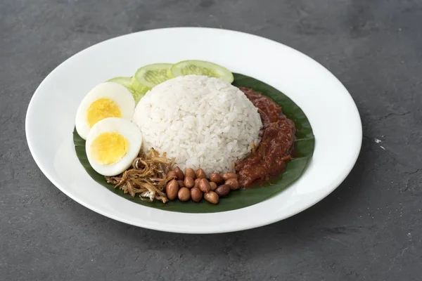 Nasi Lemak, masakan Malaysia — Stok Foto